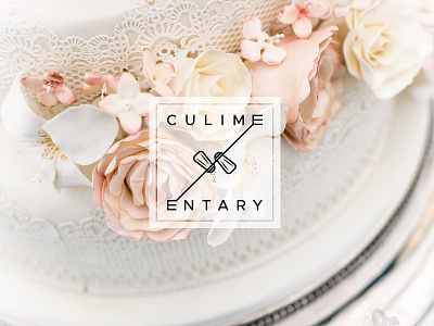Culimentary blog design food hipster kitchen logo simple typography