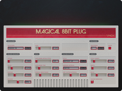 Magical8bitPlug Reimagining 8bit chiptune nes plugin skeumorphism synth vsti ymck