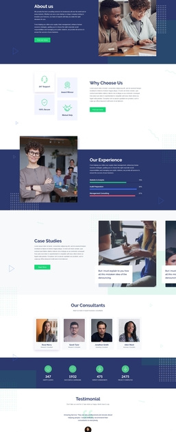 BusinessCube - Business Consultancy Website Template by Jenat ara on ...