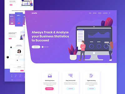 Seo Agency Landing page admin template app interaction bitcoin branding clean color corporate dailyui design icon illustration landing page logo mobile typography ui uiux ux webdesign website