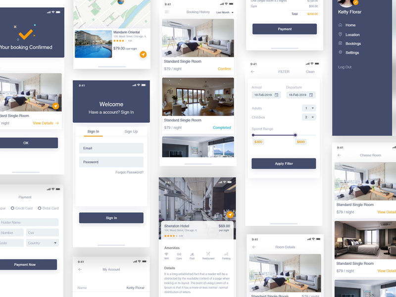 Hotel Booking App Free By Jenat Ara On Dribbble