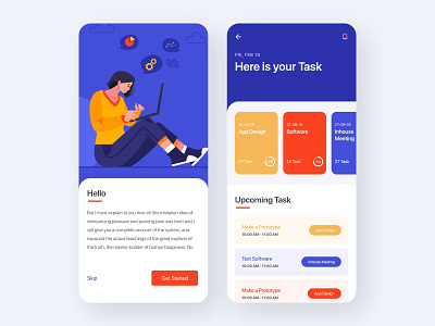 Task Manager App android app clean free illustraion ios manage management app management tool manager managment project managment splash task management task manager timeline to do tracking app ui ux