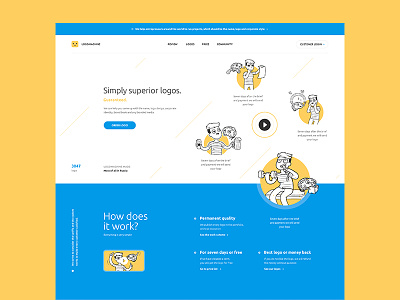 Logomachine WIP web design site color design flat inspiration interface logomachine main ui ux web