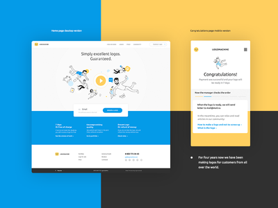 logomachine WIP web design mobile site color design flat inspiration interface logomachine main ui ux web