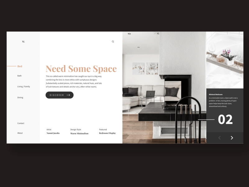 Need Some Space color e commerce indesign invision studio layout motion typography