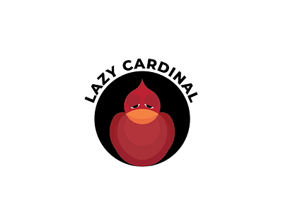 LAZY CARDINAL animal bird cardinal golden ratio logo