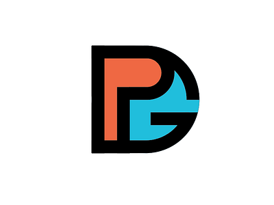 GDP logo flat logo minimalistic monogram