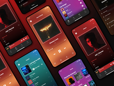 Music Player App — UI/UX app app design design mobile music music app music player player player ui shot ui ux