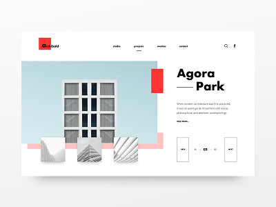 Agora Park clean design futura grid grid design grid layout layout minimal typography ui uidesign ux webdesign