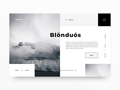 Icelander design grid grid layout minimal typography ui uidesign webdesign
