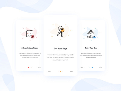 Onboarding screens