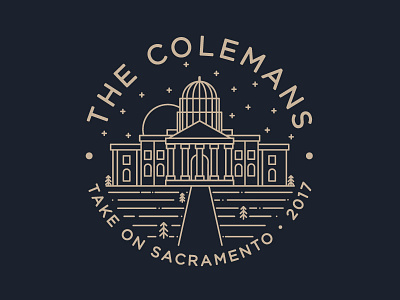 Colemans Take On Sacramento! california capitol design icon illustration sacramento