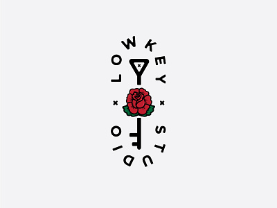 Keep It Lowkey design graphic illustration logo print rose tattoo