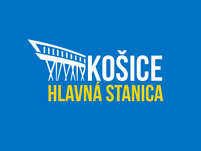 Logo concept for Košice - Hlavná stanica concept logo rail station slovak republic