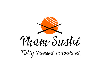 Pham sushi logo concept concept japan logo sushi