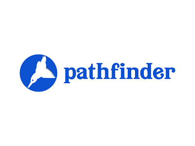 Pathfinder Logo animation bird branding design kingfisher logo pathfinder
