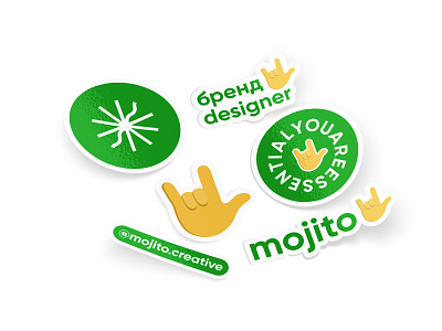 Mojito Creative stickers design branding design icon logo stickers vector