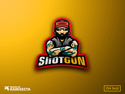 SHOTGUN LOGO - FOR SALE beard biker biker gang bikers branding logo mascot moto motor motorbike motorcycle shotgun tattoo tattoo design vector