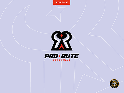 PRO RUTE logo - FOR SALE branding design esports gaming logo mascot premade profile route stream streaming vector