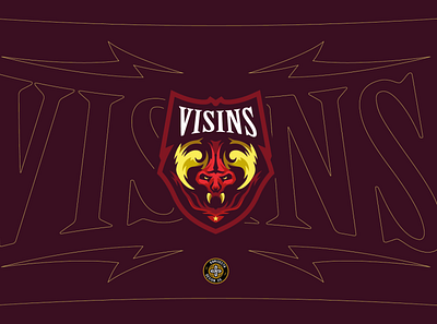 VISINS mascot logo - FOR SALE beast branding design esports gaming graphic design illustration logo mascot vector