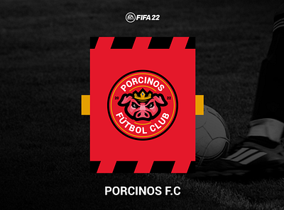 PORCINOS F.C - redesign logo branding design esports fifa gaming graphic design illustration logo mascot pig porcinos vector