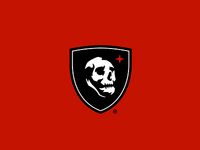 SKULL logo - FOR SALE branding calavera design esports face gaming head illustration logo mascot red shield skull vector
