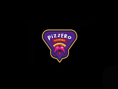 PIZZERO gaming logo - FOR SALE bussines design esports fast food food gaming graphic design logo mascot pizza pizzero purple restaurant vector
