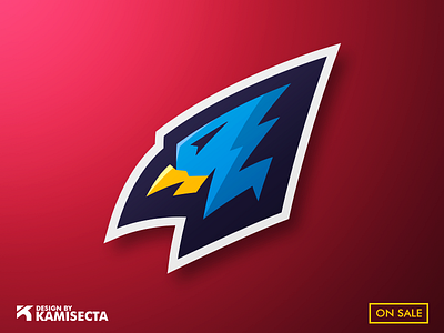 BIRD + E animal bird blue branding design esports face fowl gaming icon illustration letter letters logo mascot premade team vector