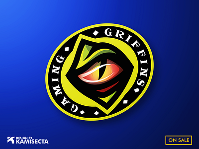 Griffins logo - FOR SALE design dragon esports eye game art gaming gaminglogo green griffins logo mascot premade reptile ux vector