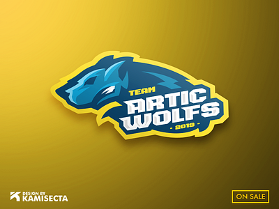 Artic wolfs mascot logo - FOR SALE artic artist artwork esports gaming illustraion logo mascot vector wolf wolf logo