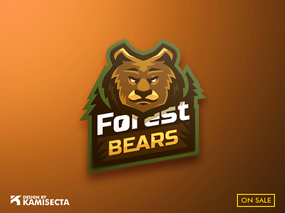 Forest bears logo - FOR SALE bears esports forest logo gaming logo mascot mascotlogo nature logo vector