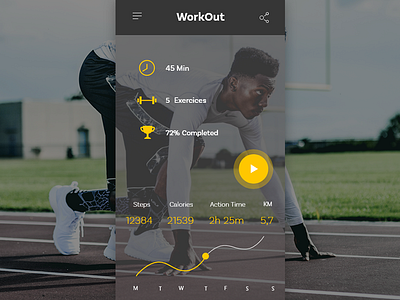 Workout App app app design fitness health interface sports ui ui design ux ux design workout