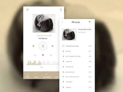 music app app app design interface music player ui ui design ux ux design