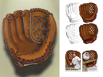 Baseball Glove Illustration illustration illustrator photoshop vector