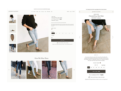 Jenny Kane - Product Page desktop fashion landing page minimal mobile product page responsive ui ui design website