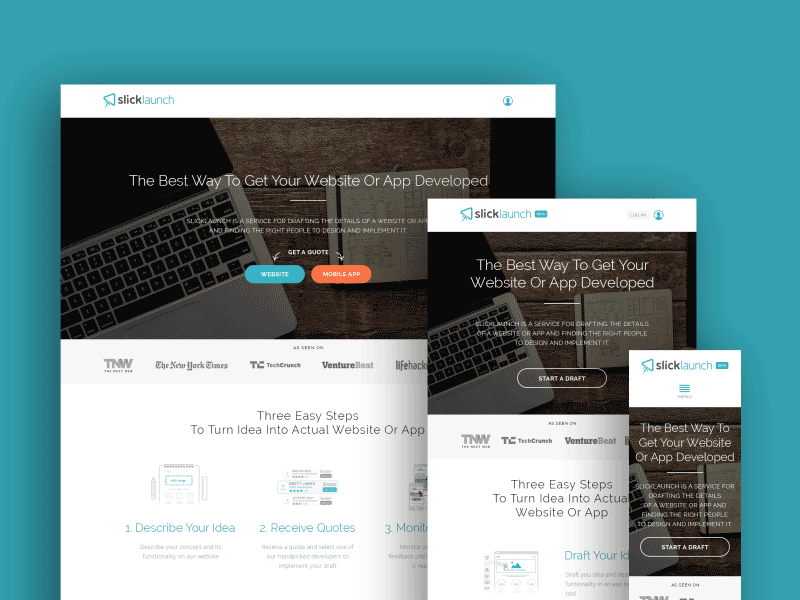 Slicklaunch Responsive Website
