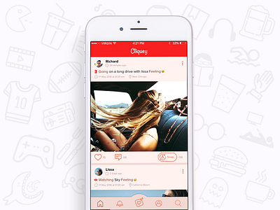 Cliquey - Activity driven social media app