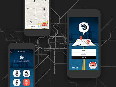 ideliver2 - Online Delivery Application android concept delivery ios app iphone mobile app tracking uber ui design