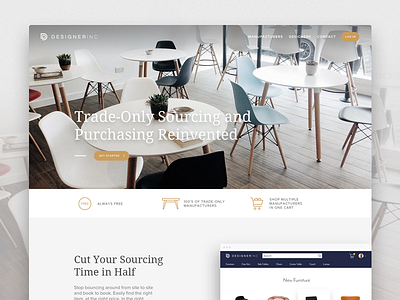 DesignerInc app design ecommerce marketplace minimal responsive ui ux web website