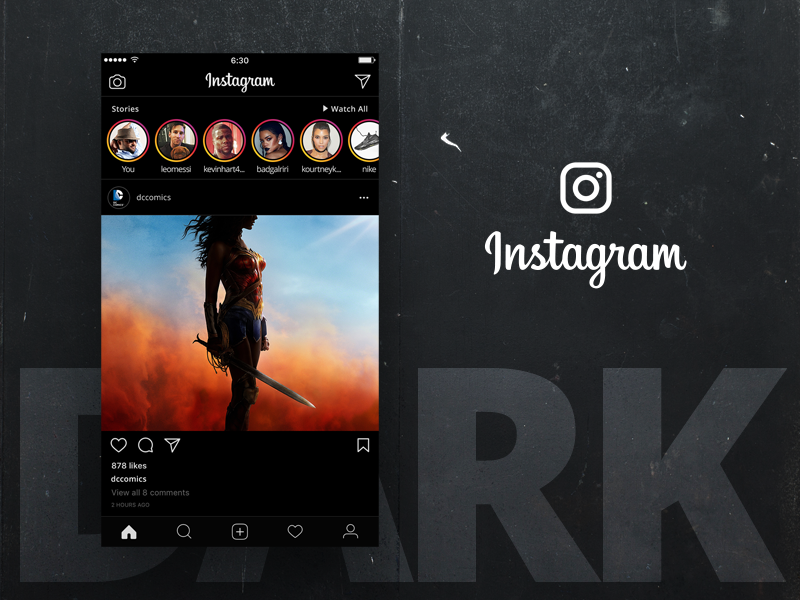 Instagram Dark Version by Syed Hameed on Dribbble