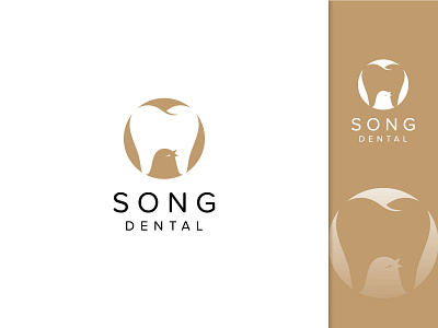 song dental logo design dental logo logodesign minimalist logo modern song bird