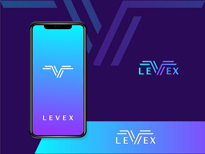 LEVEX logo design brand identity branding creative crypto logo logo design minimal modern monogram tech