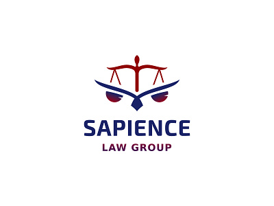 SAPIENCE law group logo design branding creative graphic design law lawyer logo logo logo design owl logo