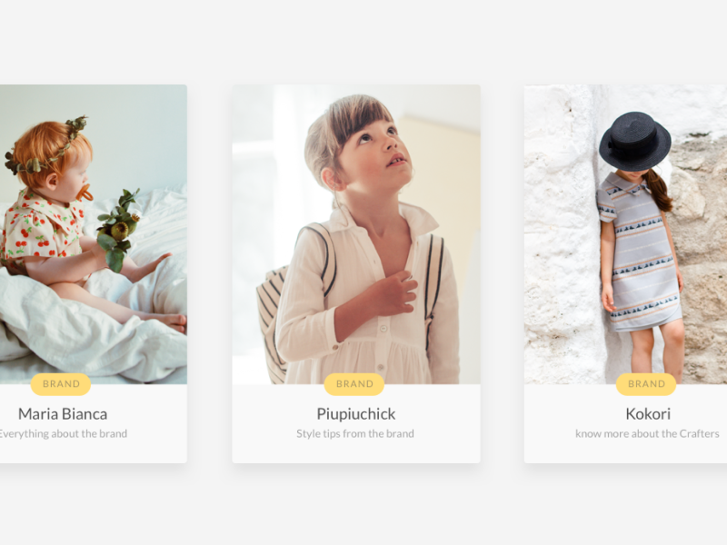 Covers for articles magazine e-commerce clean minimal ios app mobile fashion ux ui