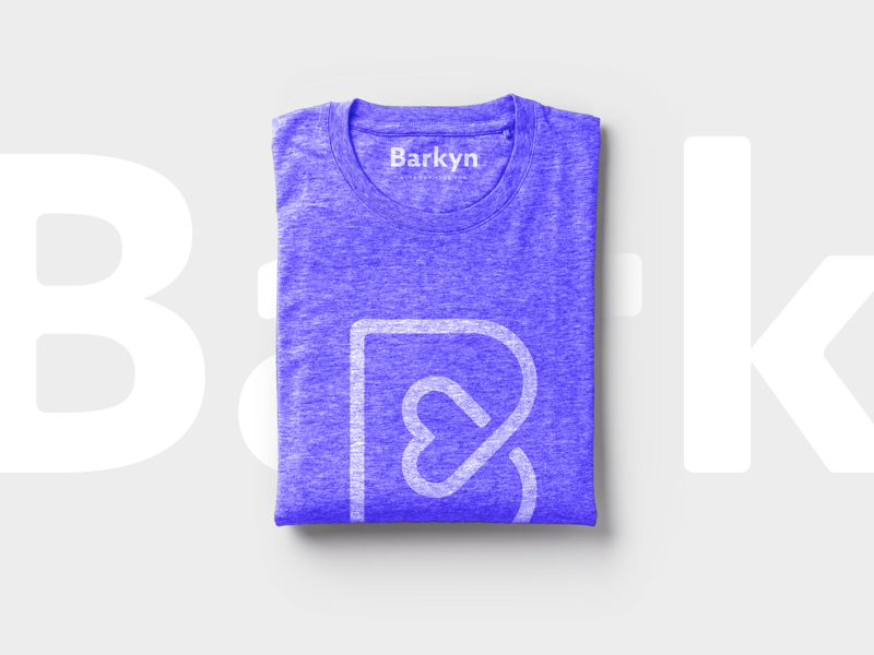 Barkyn T-Shirt dog minimal t-shirt merchandise mark logo branding brand barkyn