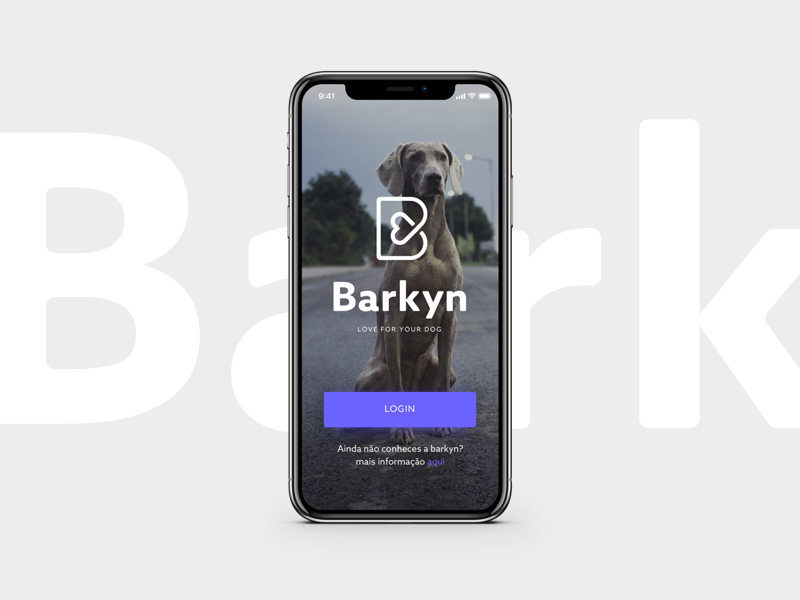 Barkyn Mobile clean interface ux ui mobile minimal ios dogs barkyn app