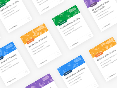 Learning Cards app capitalise cards finance business learning minimal ui ux
