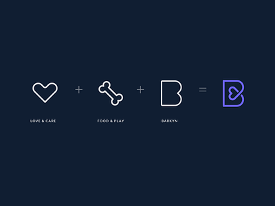 Logo Icon for Barkyn app branding clean design icon logo minimal vector