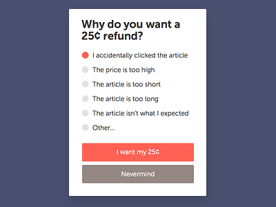 Refund Dialog