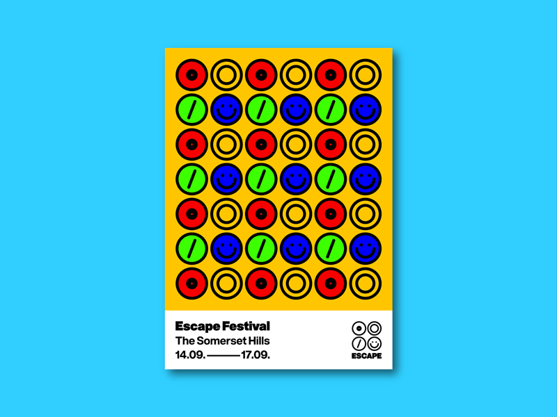 ESCAPE Festival - Posters branding design graphic identity logo poster posters visual